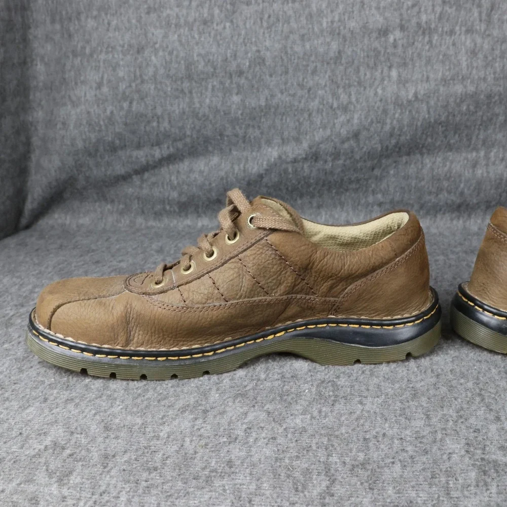 Dr. Martens John Shoes Mens Size 12 Brown Leather Lace Up Casual Sneakers